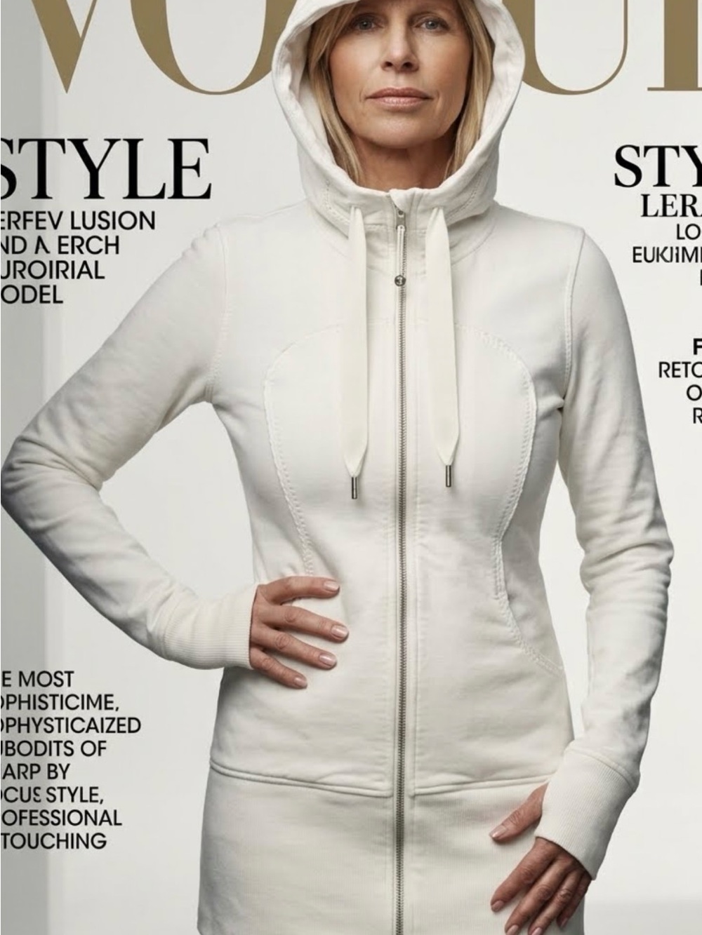 lululemon athletica Ivory Full‑Zip Hooded Jacket